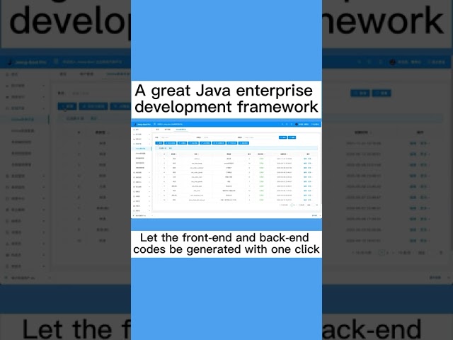 A great Java enterprise development framework