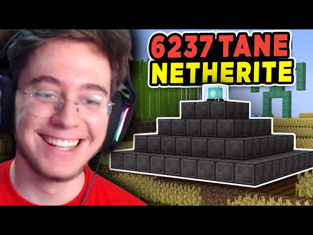 6237 Netherite'tan Piramit Yaptım! (Sınırsız Afk Netherite Farmı Yaptım!) | Minecraft Hardcore 8