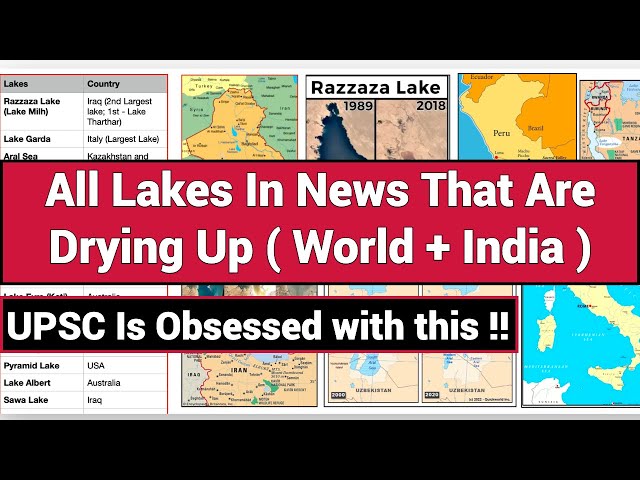 UPSC Is *Obsessed* with Drying Lake !! || UPSC PRELIMS 2023