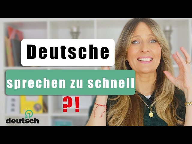 Die Deutschen SPRECHEN zu SCHNELL! | Tipps wie du besser Deutsch verstehst.