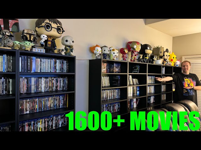 Walkthrough Of My Entire Movie Collection. Over 1600 movies!!