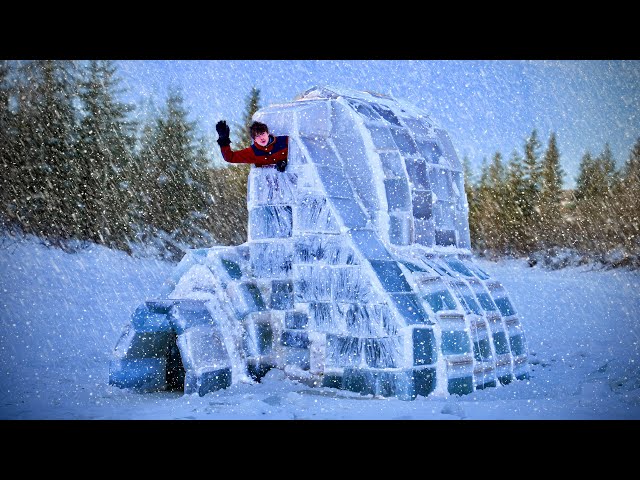 Two Story Ice Igloo Build At -47°F