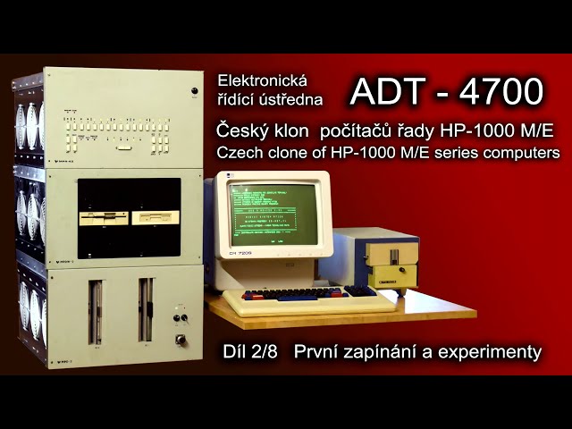 Počítač ADT-4700 (HP-1000) díl 2. První zapínání a experimenty.