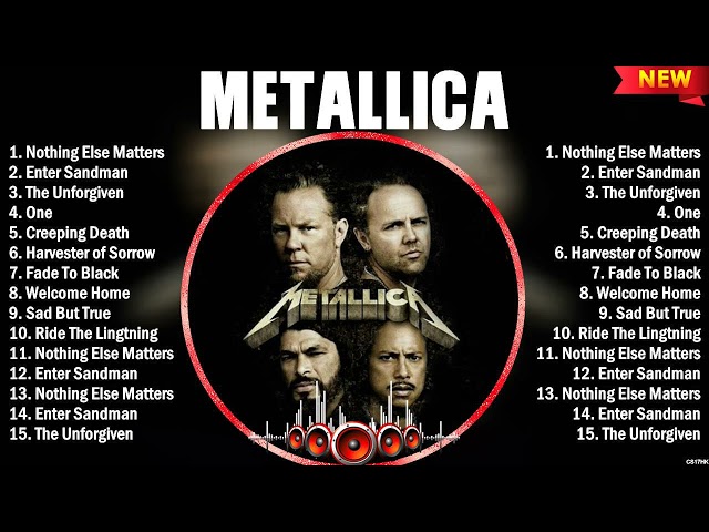 Metallica Greatest Hits Full Album ~  10 Biggest Rock Songs Of All Tim