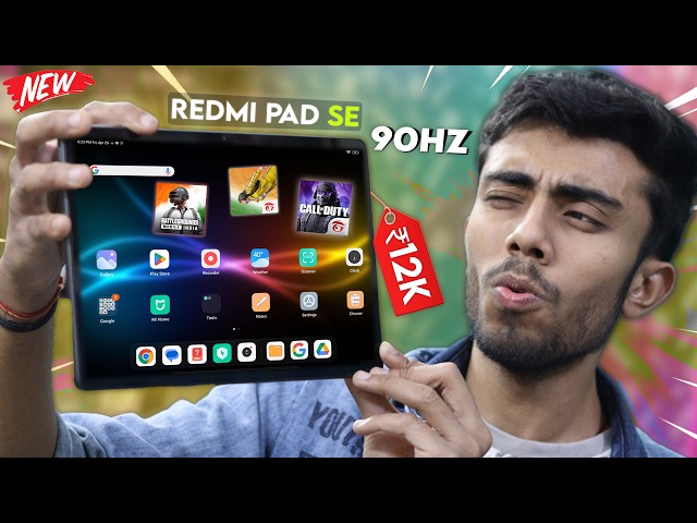 Redmi Pad SE Tablet Unboxing! 🤩 Cheapest Gaming Tablet! With 90HZ Display - Live Game Test 🔥