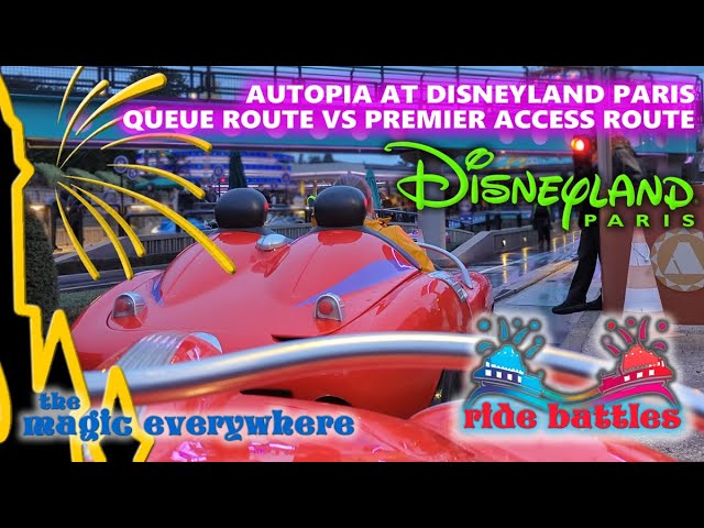 [4k] Autopia Ride Battle - What's the difference between the standard and paid premium access route?
