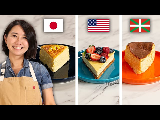 Japanese vs. Basque vs. American Cheesecake
