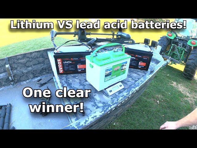 Deep cycle batteries, lithium vs lead acid! Lithium trolling motor batteries by Dr.Prepare #698