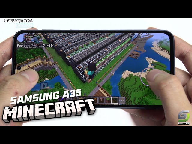 Samsung Galaxy A35 test game MineCraft | Exynos 1380