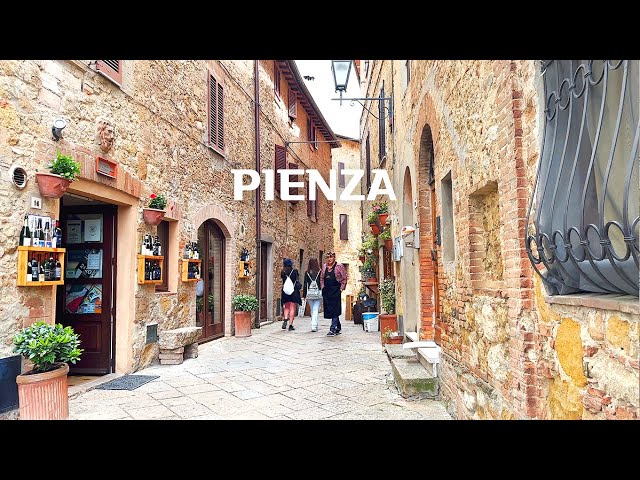[4K]🇮🇹 Walking Tour of Pienza, Italy: Lovely Tuscan Village Listed as a World Heritage Site💗 2023