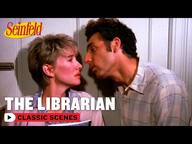 Kramer Is Touched By The Librarian | The Library | Seinfeld