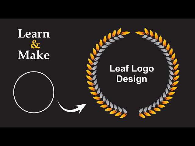 Corel draw logo design || Leaf logo || Graphic design tutorials for beginners || Graphic design