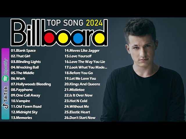 Charlie Puth, Dua Lipa, Rihanna, Ed Sheeran, The Weeknd, Miley Cyrus, Adele 🍀 Top Songs 2024
