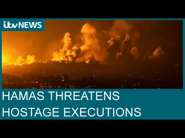 Hamas threatens hostage executions as Israel orders 'siege' of Gaza | ITV News