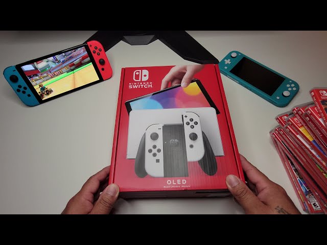 Nintendo Switch OLED Unboxing + Gameplay