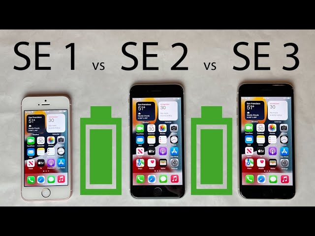 iPhone SE 3 vs SE 2 vs SE 1 Battery Life DRAIN Test