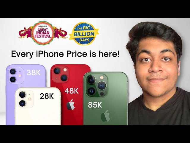 Every iPhone Price Confirmed in Big Billion Days & Amazon Great Indian Festival Sale!