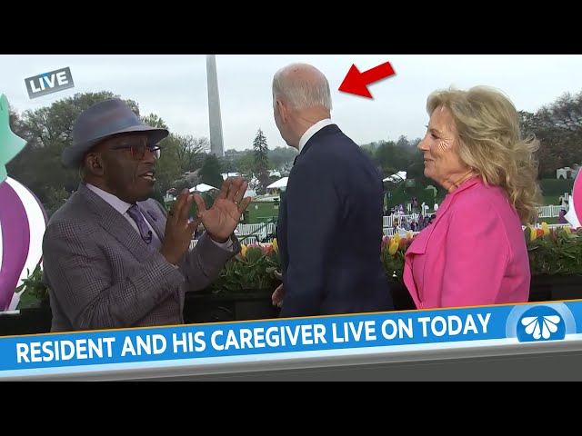 Joe Biden and his Caregiver are Interviewed by TV Weatherman...