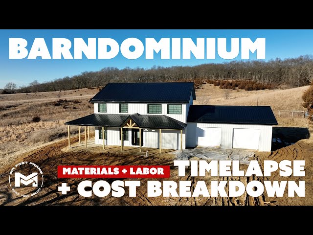 BARNDOMINIUM Material + Labor COST + Full Timelapse | MAD County Std