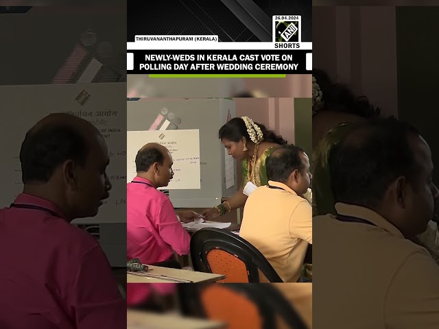 LS Polls 2024: Newly-weds in Kerala cast vote on polling day right after wedding ceremony