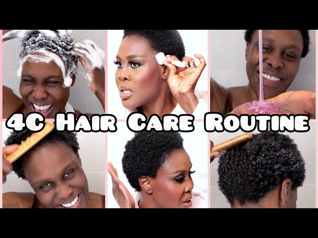 MY NEW NATURAL 4C HAIR CARE ROUTINE AND HOW I GOT MY EDGES TO GROW BACK WITH THE STAMP!