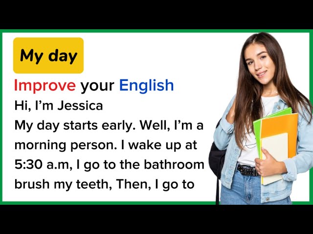 My day | English Speaking  Practice -  Listening Skills | Improve Your English | My day