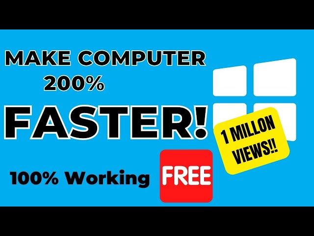 Make Your Computer & Speed Up Laptop 200% Faster for FREE | How to clean up my laptop to run faster
