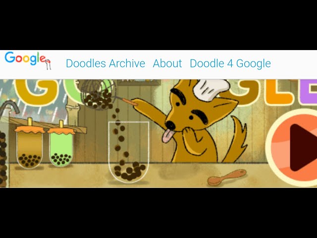 I am Feeling Doodly - Where to Play Google Doodle Bubble Tea Game