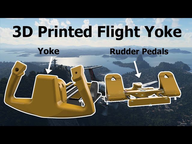 DIY 3D Printed Flight Yoke for 2020 Microsoft Flight Simulator