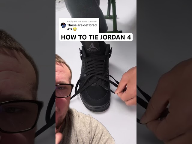 How to Tie Jordan 4 👟