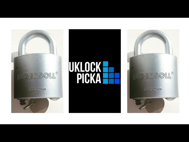 096 - Lockpicking_ Ingersoll padlock 10 lever picked and gutted #lock picking