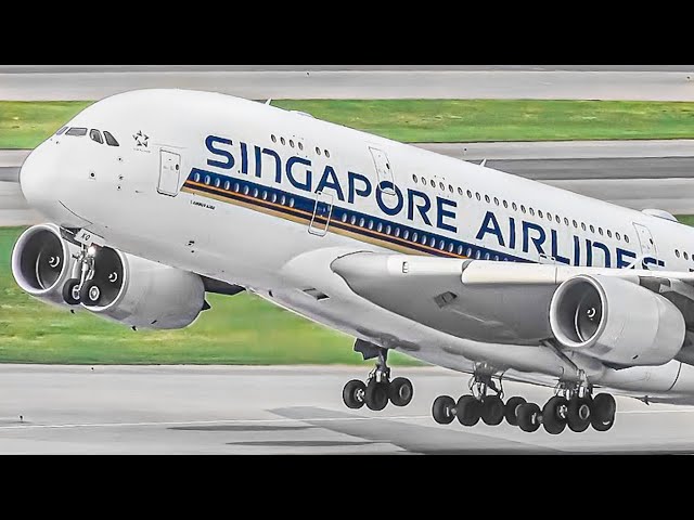 30 AWESOME TAKEOFFS from ABOVE | Plane Spotting at Hong Kong Airport [HKG/VHHH]