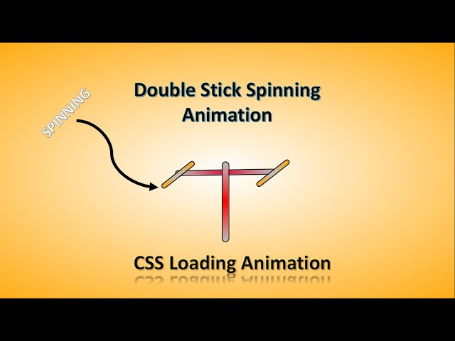 Double Stick Animation With Pure CSS | Loading Stick Animation Tutorial CSS only No Javascript