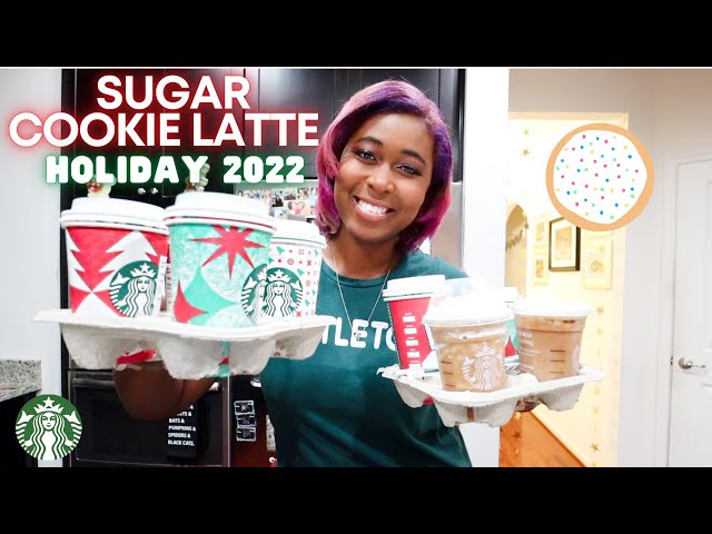 Starbucks Holiday Drinks 2022 | Starbucks Sugar Cookie Almondmilk Review