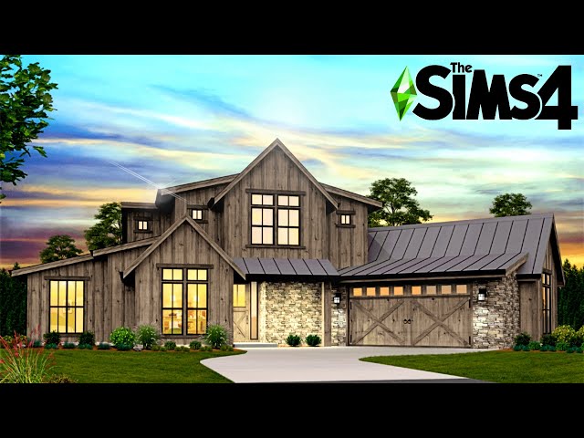 MODERN CRAFTSMAN MANSION ~ Curb Appeal Recreation: Sims 4 Speed Build (No CC)