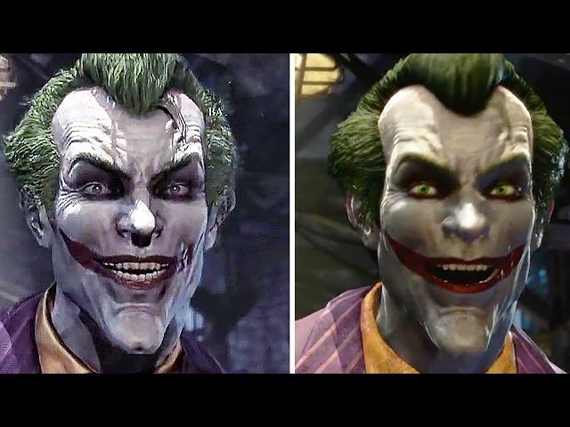 Batman Return to Arkham Remastered Comparison Side-By-Side