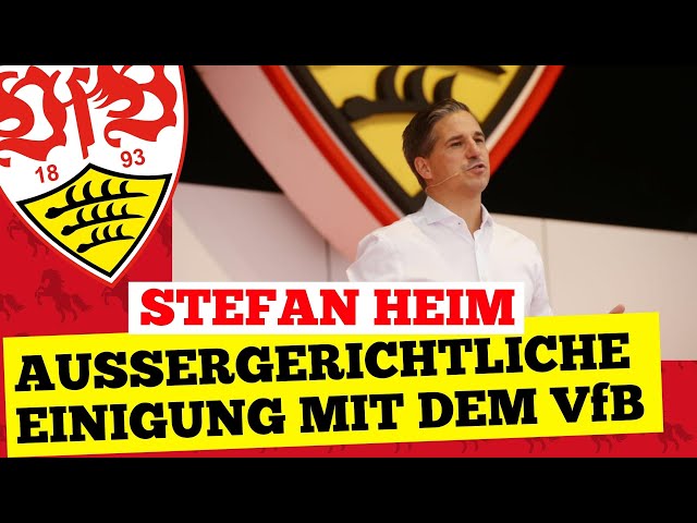Ex VfB-Finanzvorstand Stefan Heim: Außergerichtliche Einigung mit der VfB Stuttgart AG