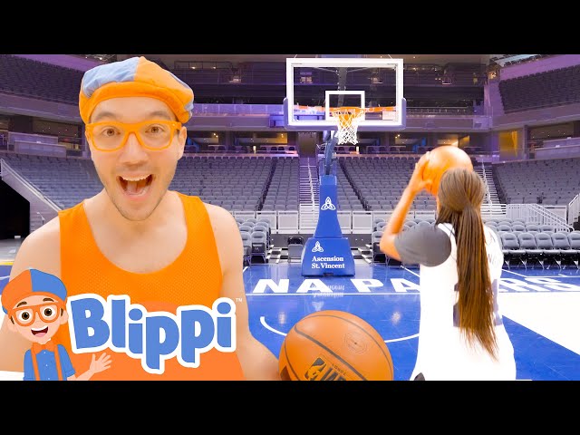 Can Blippi Beat An WNBA Player?  Blippi's Stories and Adventures for Kids | Moonbug Kids