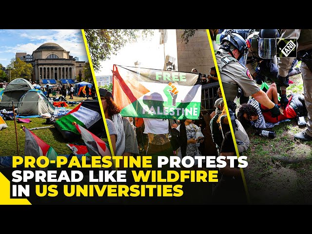 Pro-palestine protests rock US universities | From NY to California | Mass arrests