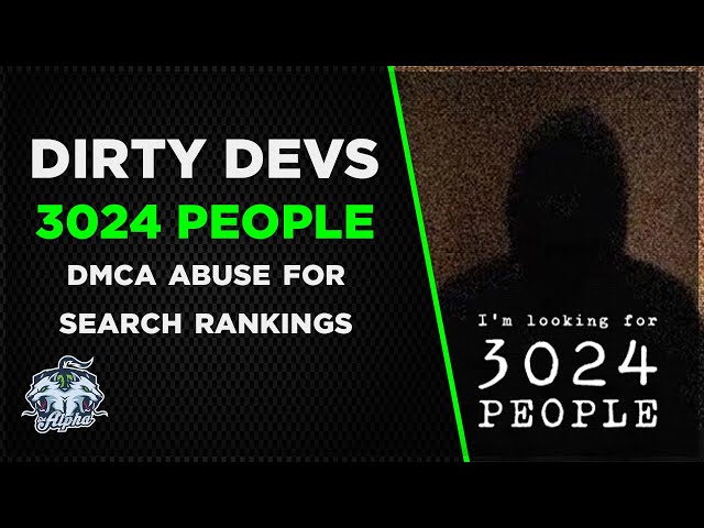 Dirty Devs: I'm Looking for 3024 People Game Dev Silences Critique | DMCA Abuse