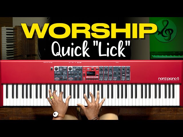 Play This Piano Run, Riff, "Lick" in ANY Worship Moment