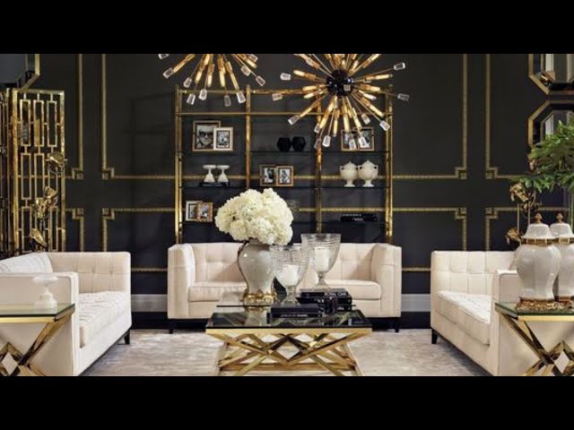 How To Style the PERFECT Black, White, & Gold Living Room |  Motivation | And Then There Was Style