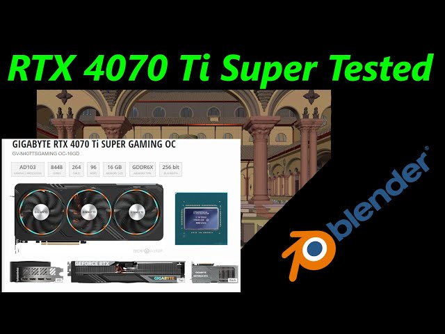 RTX 4070 Ti Super Tested in Blender!
