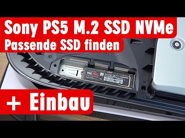 Sony PS5 SSD Speicher einbauen + Installation Playstation 5 erweitern bis 4TB