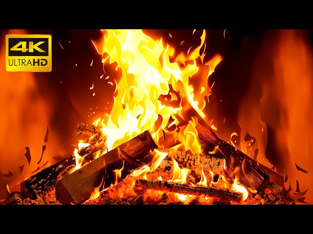 🔥 Cozy up by the Fireplace Relaxation Escape: Crackling Logs Offer Pure Relaxation 🔥 Fireplace 4K