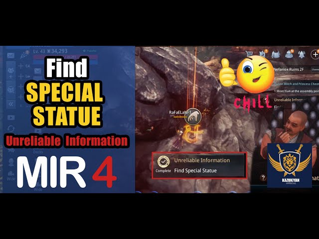 Find Special Statue "Unreliable Information" Guide | MIR4 Request Walkthrough #MIR4 Taoist Class