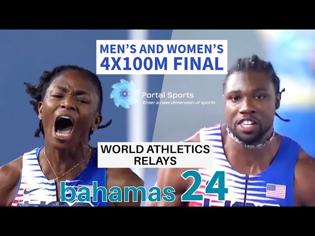 Women's and Men's 4x100m FINAL, World Athletics Relays Bahamas 2024 #trackandfield2024 #olympics2024