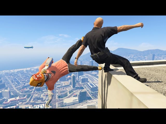 GTA 5 CRAZY Jumps/Falls Compilation #4 (Grand Theft Auto V Fails Funny Moments)