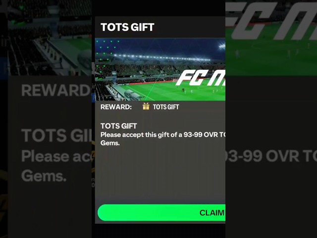 free Gift 🎁 TOTS FC Mobile 24 #fcmobile #fcmobile24 #easfc #easfcmobile #fifamobile