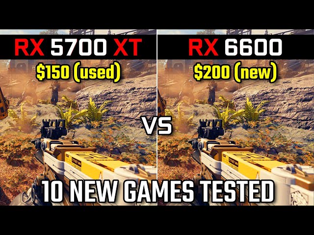 RX 5700 XT vs RX 6600 | 10 New Games Tested